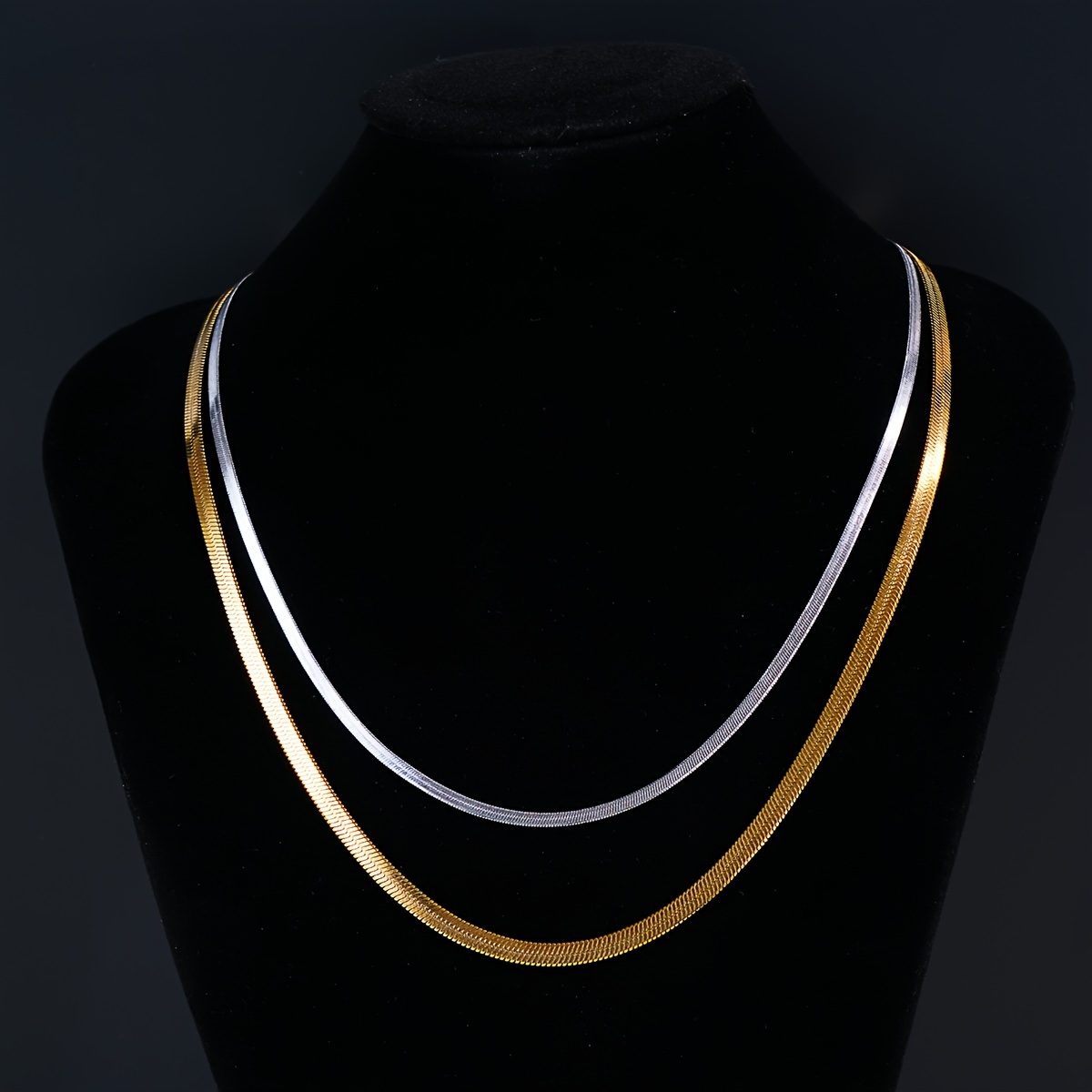3mm Flat Snake Chain Necklace — Versatile Unisex Style